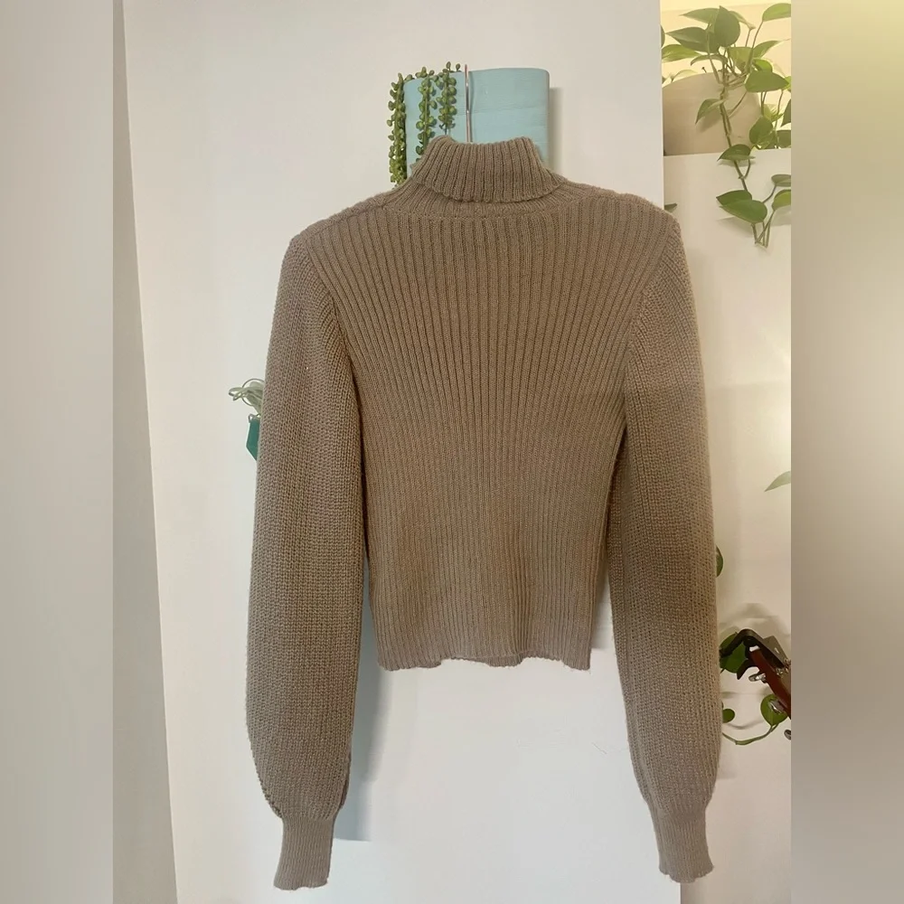 Brown Turtleneck Sweater - Picture 1 of 4